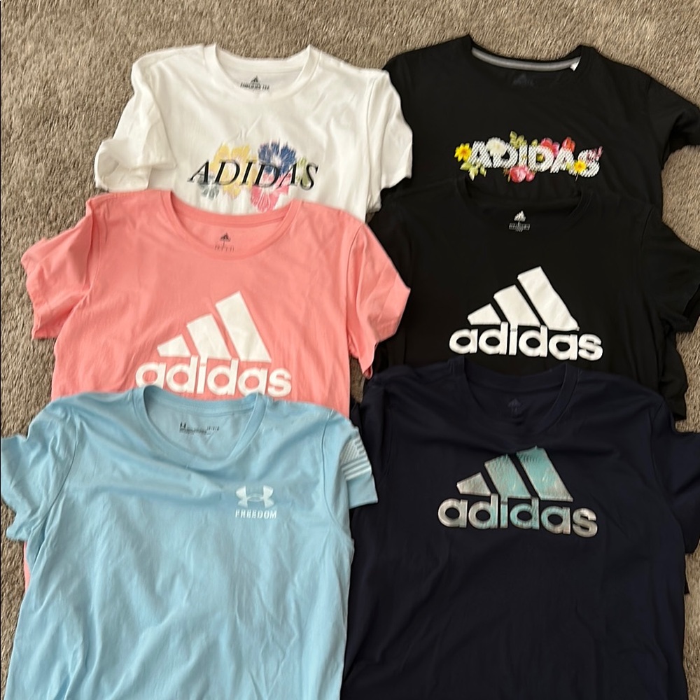 Adidas Short Sleeve Tees in Black and White